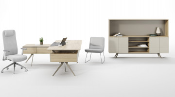 stark etajerli modern yönetici takımı 220cm