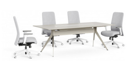 stark modern metal ayaklı toplantı masası 200cm