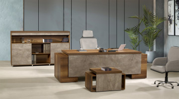 stein yönetici ofis mobilyası 220cm