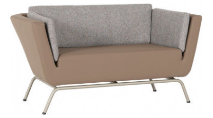 surp renkli metal ayaklı ikili kanepe