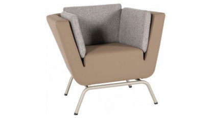 surp renkli metal ayaklı tekli kanepe