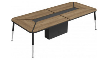 toucher ahşap modern toplantı masası