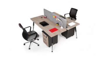 toucher kumaş panelli ikili workstation