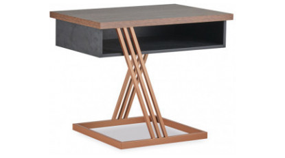 tunç şık metal ayaklı yönetici etajeri