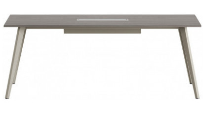vega metal ayaklı dikdörtgen toplantı masası 180cm