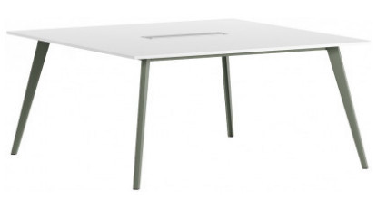 vega metal ayaklı kare toplantı masası 160cm