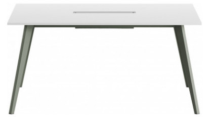 vega metal ayaklı kare toplantı masası 160cm