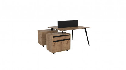 vegawork etajerli ikili workstation 180cm çerçevesiz