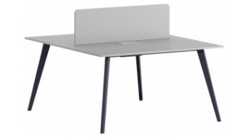 vegawork metal dört ayaklı ikili workstation  140cm