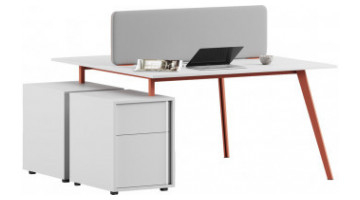vegawork pratik kesonlu ikili workstation  162cm