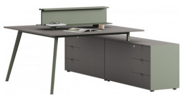 vegawork tin 115cm etajerli workstation 182cm