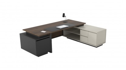 zayra etajerli yönetici çalışma masası 260cm